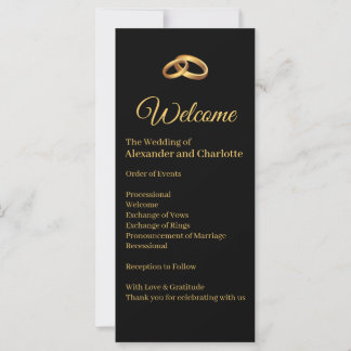 Programa de Casamento Elegante Ouro Preto