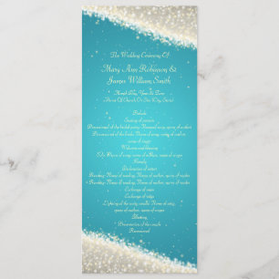 Programa de Casamento Elegante Turquois Estimulant