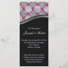 Programa de Casamento em Greve de Diamante Negro e