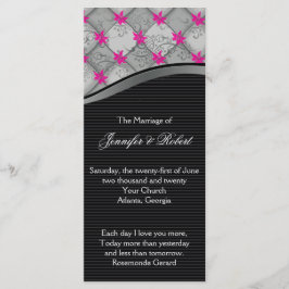 Programa de Casamento em Greve de Diamante Negro e