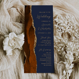 Programa de Casamento em Laranja Queimado, Ágata e