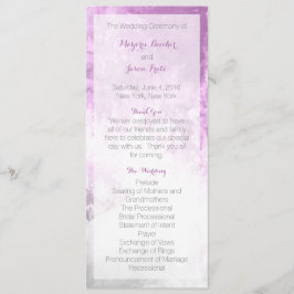 Programa de Casamento em Púrpura de Cabeça de Água