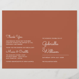 Programa de Casamento em Rótulo Minimalista Terrac