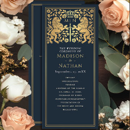 Programa de Casamento Espada Medieval Leão Azul Re