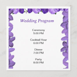 Programa de Casamento Floral Arco Elegante | Acríl