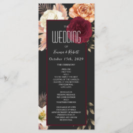 Programa de Casamento Floral Borgonha