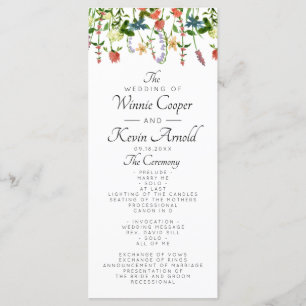 Programa de Casamento Floral Botânico