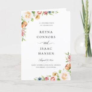 Programa de Casamento Floral Botânico de Verão