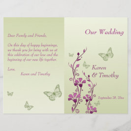 Programa de Casamento Floral da Borboleta Verde Ro