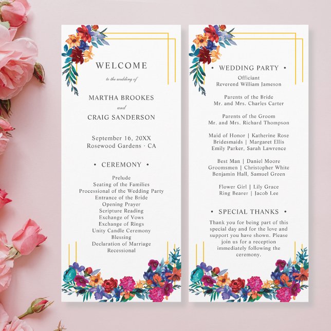 Programa de Casamento Floral da Fiesta Mexicana Co (Criador carregado)