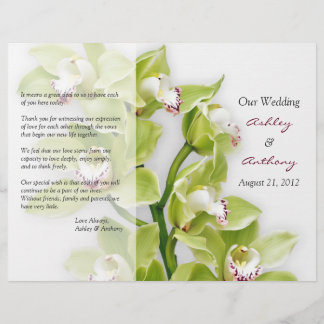 Programa de Casamento Floral da Orquídea de Cymbid