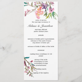 Programa de Casamento Floral de Cereja Rosa Blosso