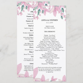 Programa de Casamento Floral de Charming Wisteria