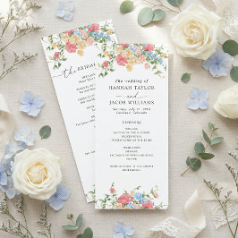 Programa de Casamento Floral de Flor Silvestre Ele