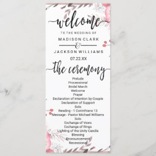Programa de Casamento Floral de Frame e Rosa Doura