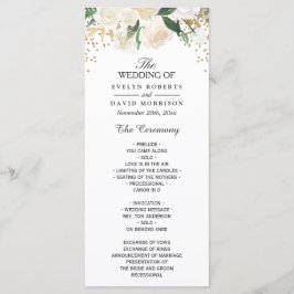 Programa de Casamento Floral de Ivory Green