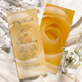 Programa de Casamento Floral de Rosa Branca