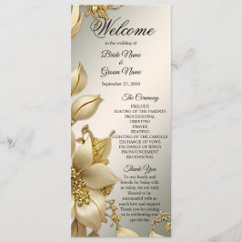 Programa de Casamento Floral do ouro