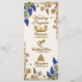 Programa de Casamento Floral Elegante com Miçanga 