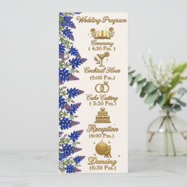 Programa de Casamento Floral Elegante com Miçanga 