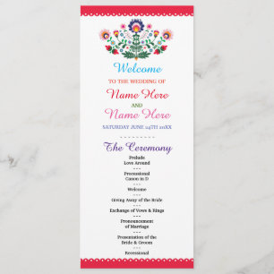 Programa de Casamento Floral Fiesta Mexicana