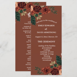 Programa de Casamento Floral Jardim Romântico Rust