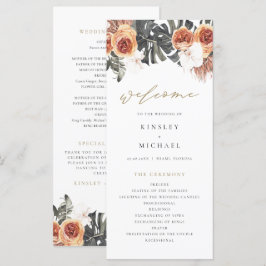 Programa de Casamento Floral KINSLEY Boho Terracot