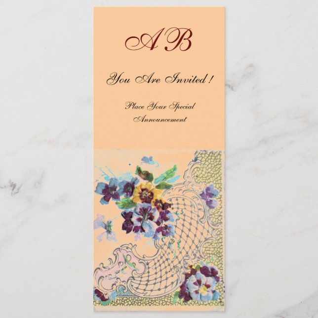 Programa de Casamento Floral Laranja de Pêssego RO (Frente)