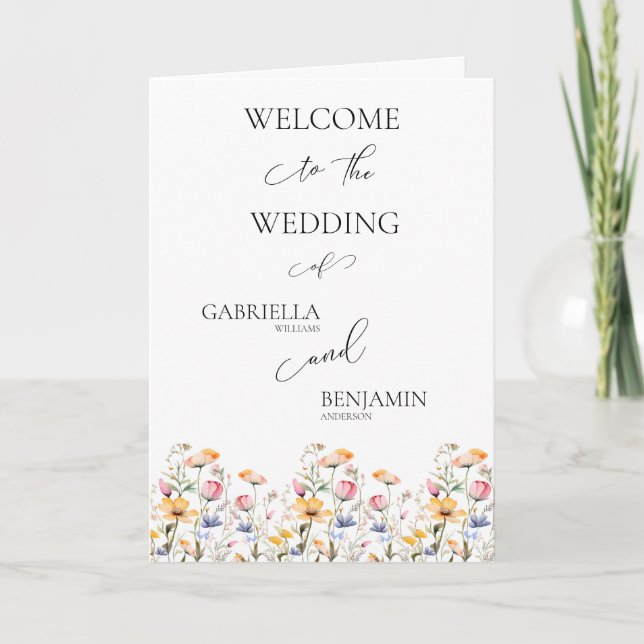 Programa de Casamento Florido Dobre (Frente)