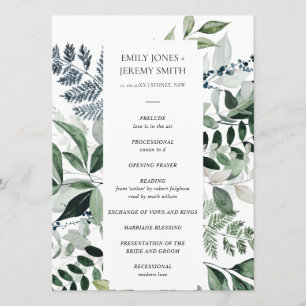Programa de Casamento Foliar de Folhagem Marinho V
