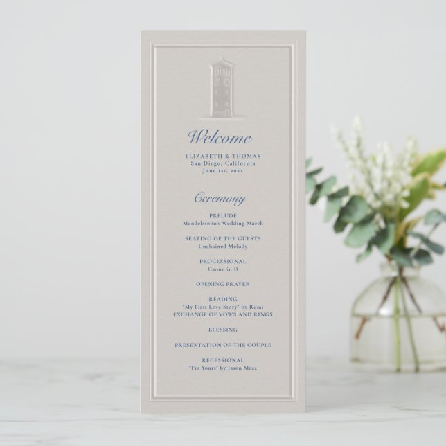 Programa de Casamento Formal Náutico de Farol Cost (Em pé/Frente)