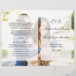 Programa de Casamento Geométrico de Fotos Desbotad