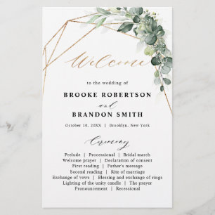 Programa de Casamento Geométrico Eucalyptus Greene
