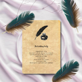Programa de Casamento Gothic Quill