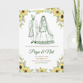 Programa de casamento Gujarati como guia de casame