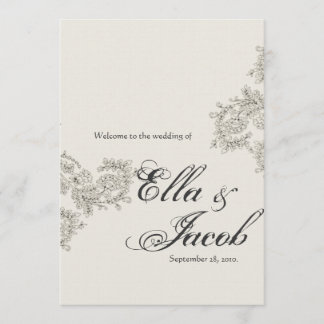 Programa de Casamento Inspirado em Vintage