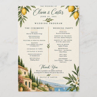Programa de Casamento Limão Mediterrâneo | Vila It