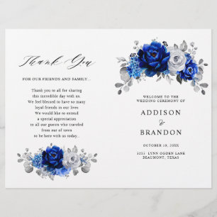 Programa de Casamento Metálico Real Blue Silver W