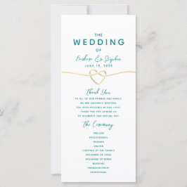 Programa de Casamento Minimalista com Letra Modern