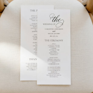 Programa de Casamento Minimalista Elegante