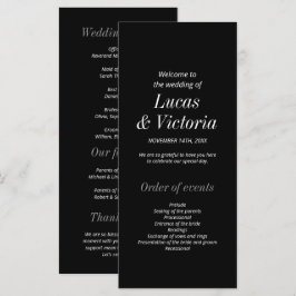 Programa de Casamento Mínimo Branco e Negro