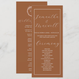 Programa de Casamento Mínimo de Teracotta Queimada