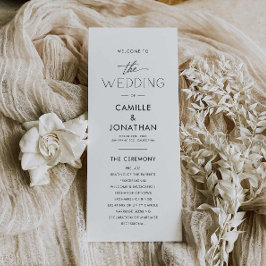 Programa de Casamento Moderno Elegante