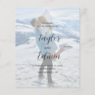 Programa de Casamento Moderno Fotográfico Minimali