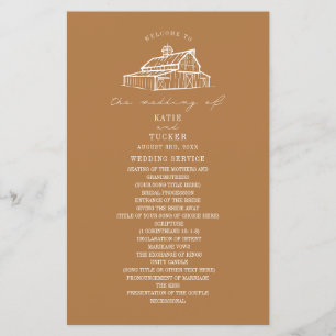 Programa de Casamento na Fazenda Rustic Barn Golde