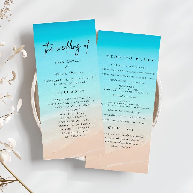 Programa de Casamento na praia (Criador carregado)