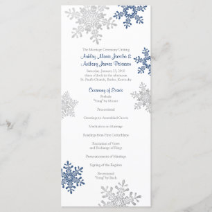 Programa de Casamento no inverno marinho Blue Silv