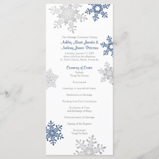Programa de Casamento no inverno marinho Blue Silv
