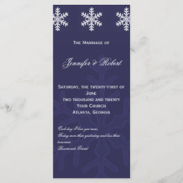 Programa de Casamento no inverno marinho Blue Snow