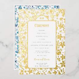 Programa de Casamento Pequenas Flores